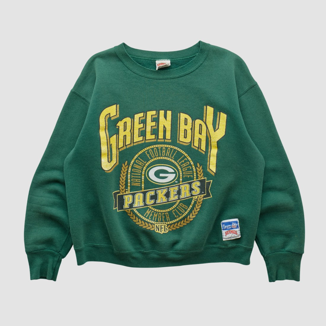 Green Bay Packers Nutmeg Mills 90s Sweatshirt - Green Vintage outlet
