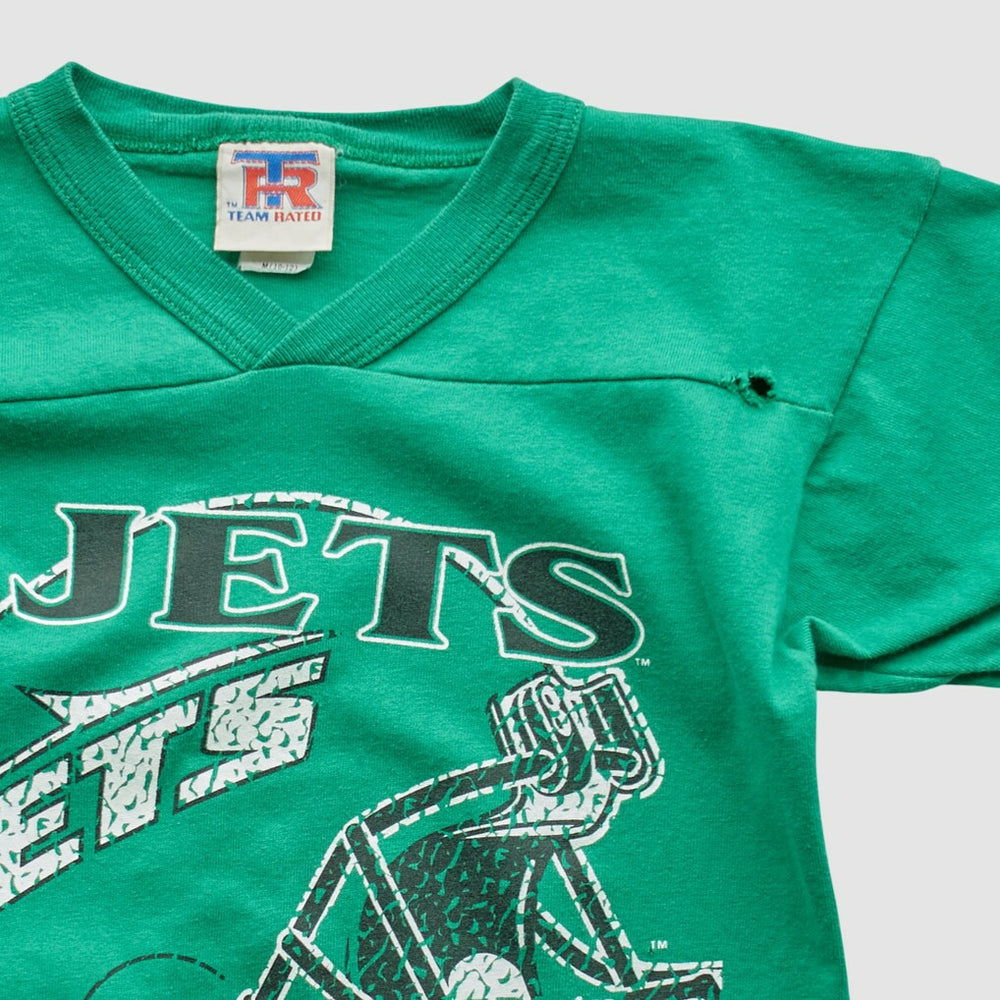 New York Jets Team Rated 90s T-shirt - Green Vintage discount