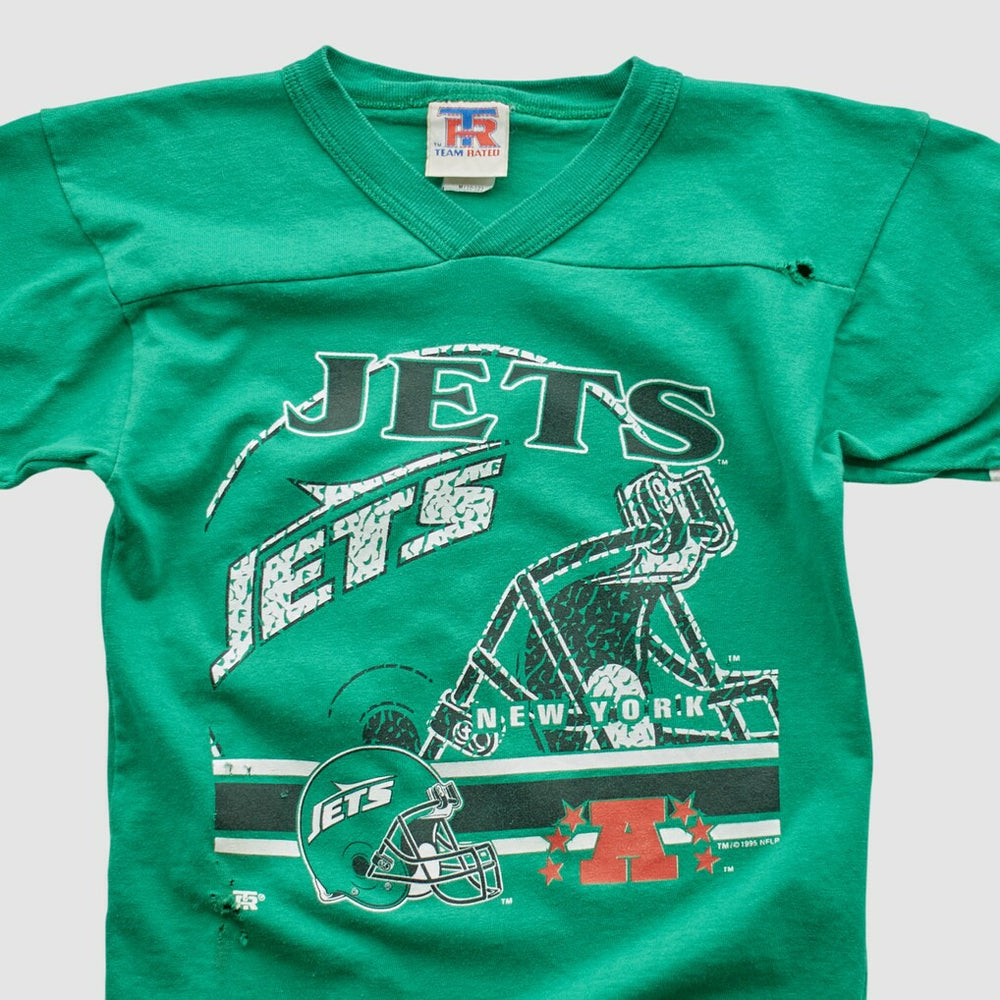 New York Jets Team Rated 90s T-shirt - Green Vintage discount