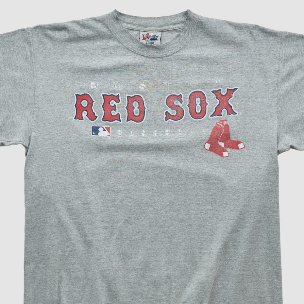 Boston Red Sox Majestic 2000s T-shirt Gray Vintage