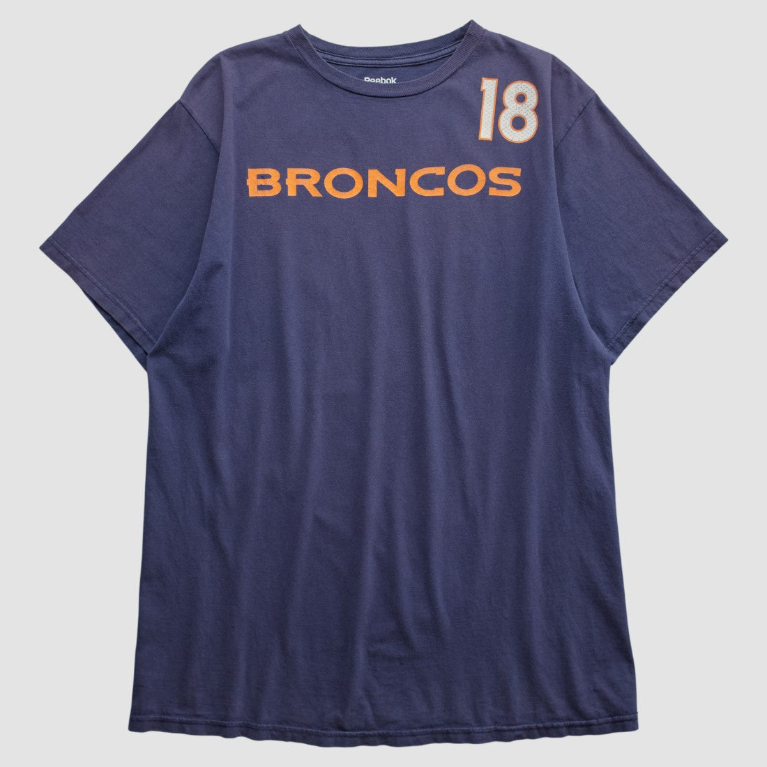 Denver Broncos Reebok 2010s T-shirt - Navy Vintage on sale