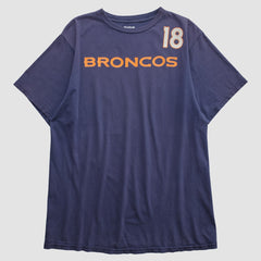 Denver Broncos Reebok 2010s T-shirt - Navy Vintage on sale