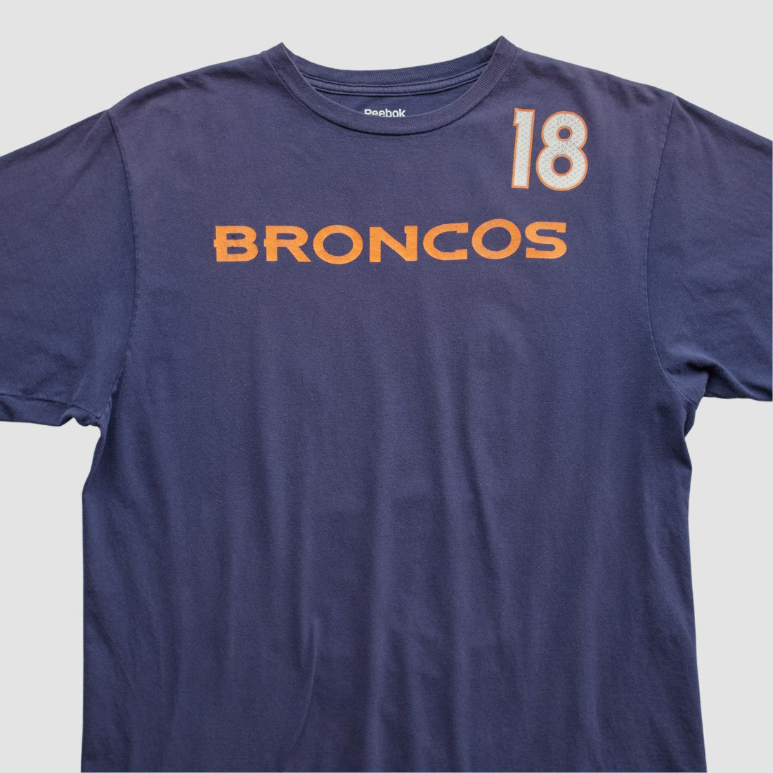 Denver Broncos Reebok 2010s T-shirt - Navy Vintage on sale