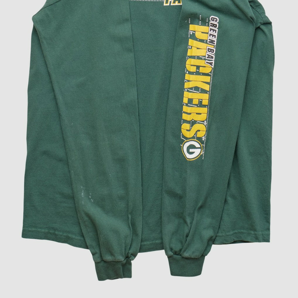 Green Bay Packers NFL 2000s Long Sleeve T-shirt - Green Vintage for sale