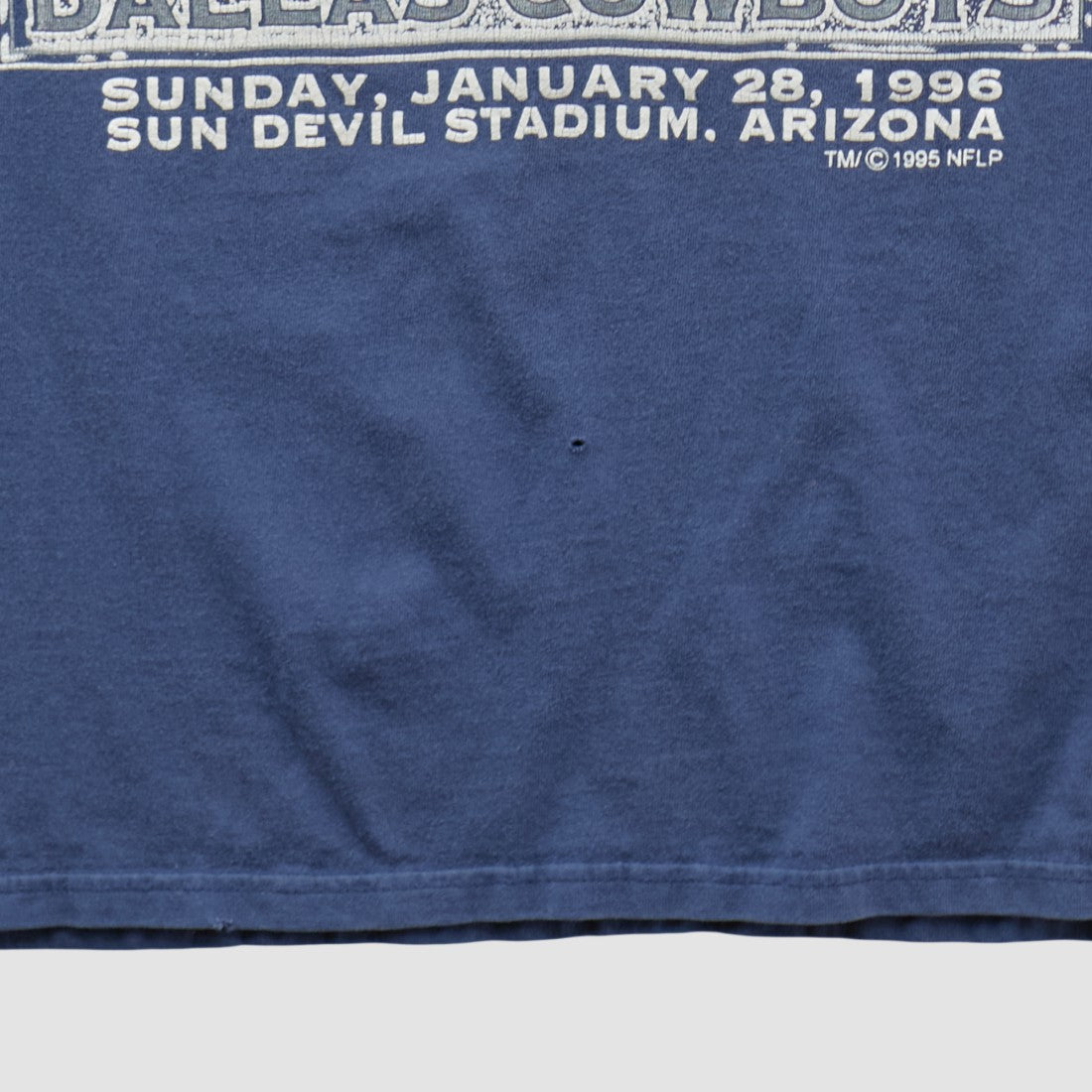 Dallas Cowboys Hanes 1996 T-shirt - Navy Vintage sale