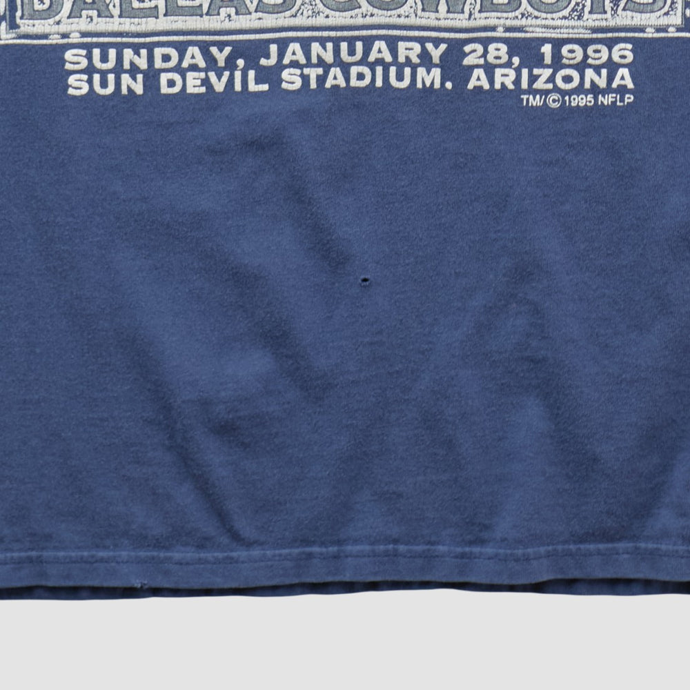 Dallas Cowboys Hanes 1996 T-shirt - Navy Vintage sale