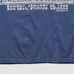 Dallas Cowboys Hanes 1996 T-shirt - Navy Vintage sale