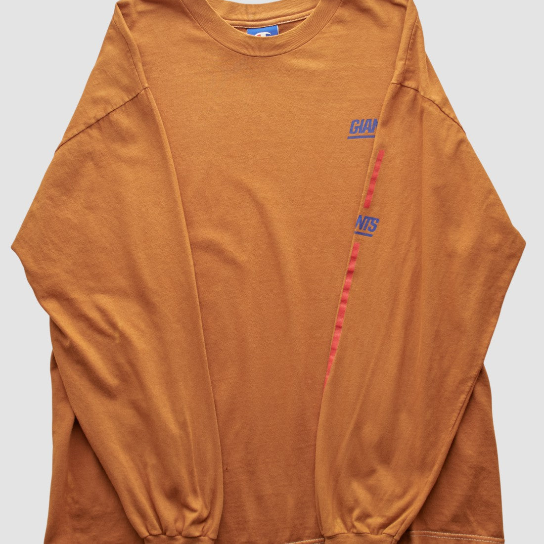 New York Giants Champion 2000s Long Sleeve T-shirt - Orange Vintage discount