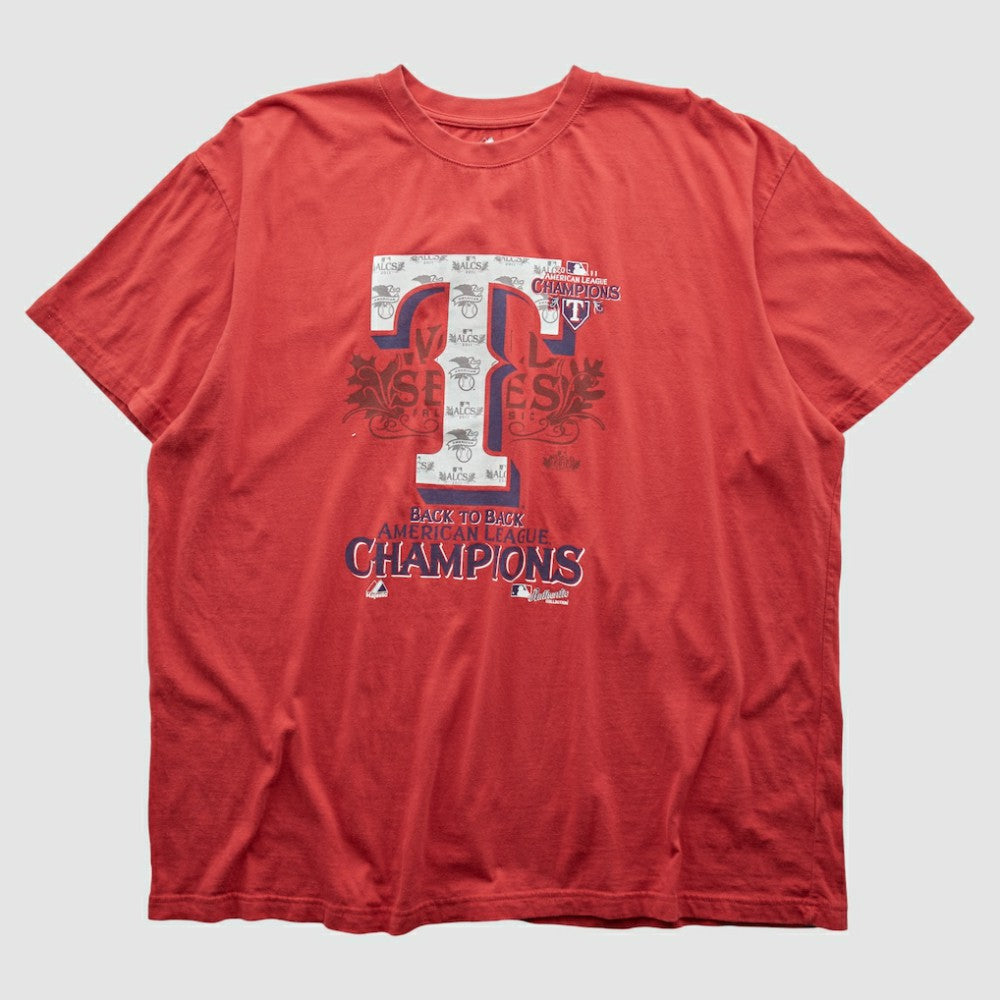 Texas Rangers Majestic 2011 T-shirt Red