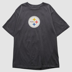 Pittsburgh Steelers Reebok 2000s T-shirt - Charcoal Vintage on sale