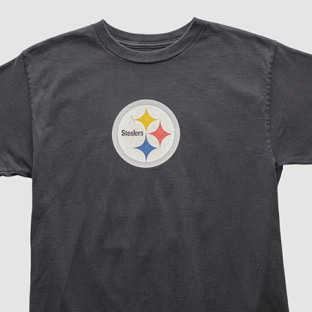Pittsburgh Steelers Reebok 2000s T-shirt - Charcoal Vintage on sale