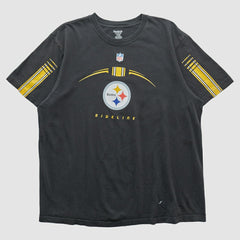 Pittsburgh Steelers Reebok 2000s T-shirt - Black Vintage for sale