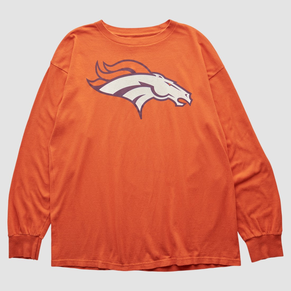 Denver Broncos NFL 2000s Long Sleeve T-shirt - Orange Vintage online