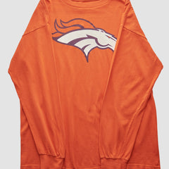 Denver Broncos NFL 2000s Long Sleeve T-shirt - Orange Vintage online