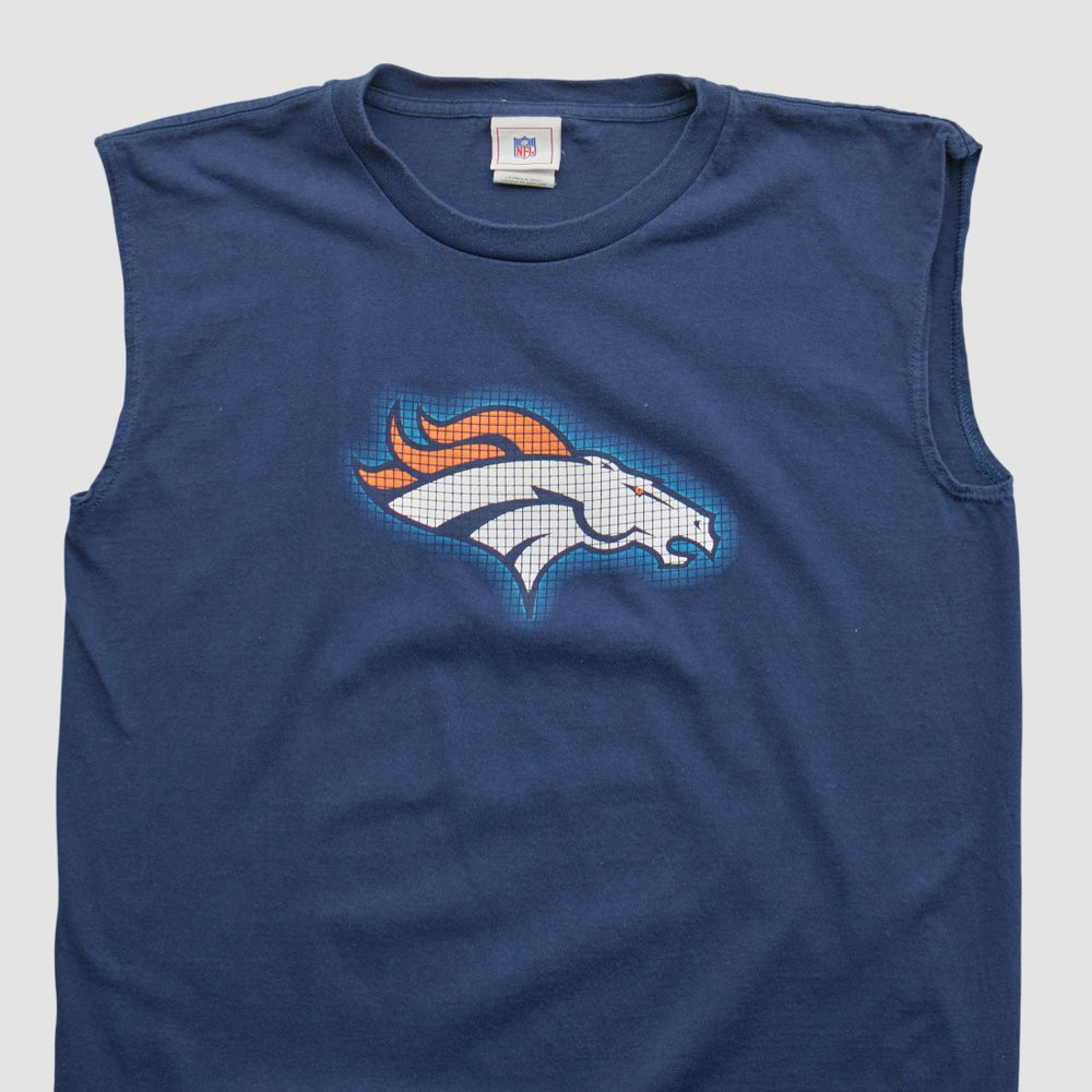 Denver Broncos NFL 2000s Tank - Navy Vintage for sale