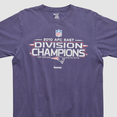 New England Patriots Reebok 2010 T-shirt - Purple Vintage on sale