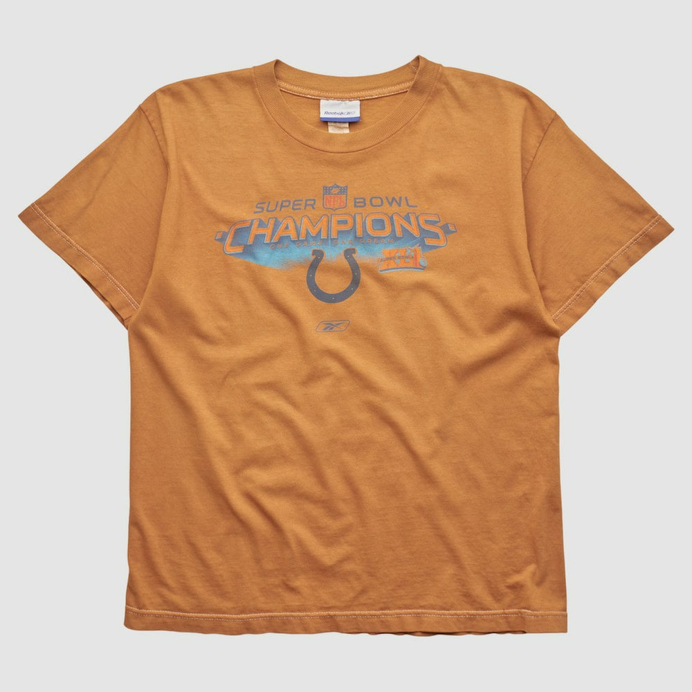 Indianapolis Colts Reebok 2007 T-shirt - Orange Vintage for sale