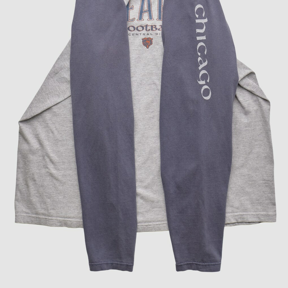 Chicago Bears NFL 2000s Long Sleeve T-shirt - Heather Gray Vintage cheap