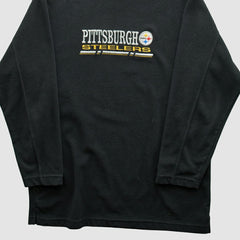 Pittsburgh Steelers NFL 2000s Pullover Sweatshirt - Black Vintage discount
