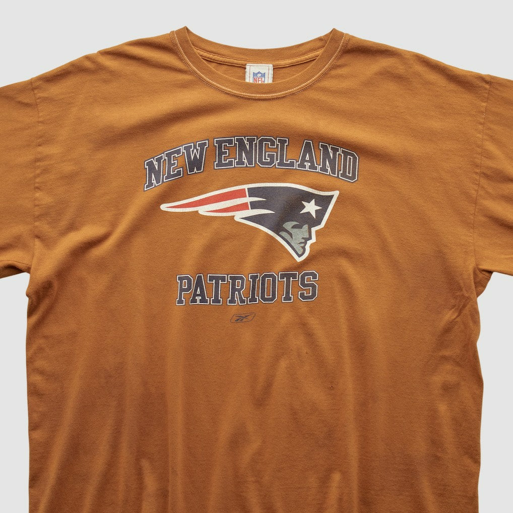 New England Patriots NFL 2000s Long Sleeve T-shirt - Brown Vintage cheap
