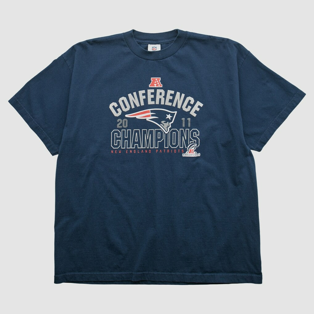 New England Patriots NFL 2011 T-shirt - Navy Vintage on sale
