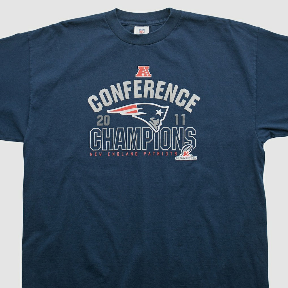 New England Patriots NFL 2011 T-shirt - Navy Vintage on sale