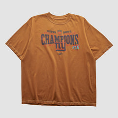 New York Giants Reebok 2008 T-shirt - Orange Vintage sale