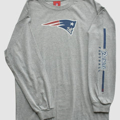 New England Patriots NFL 2000s Long Sleeve T-shirt - Heather Gray Vintage online