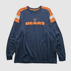 Chicago Bears NFL 2000s Long Sleeve T-shirt - Navy Vintage on sale