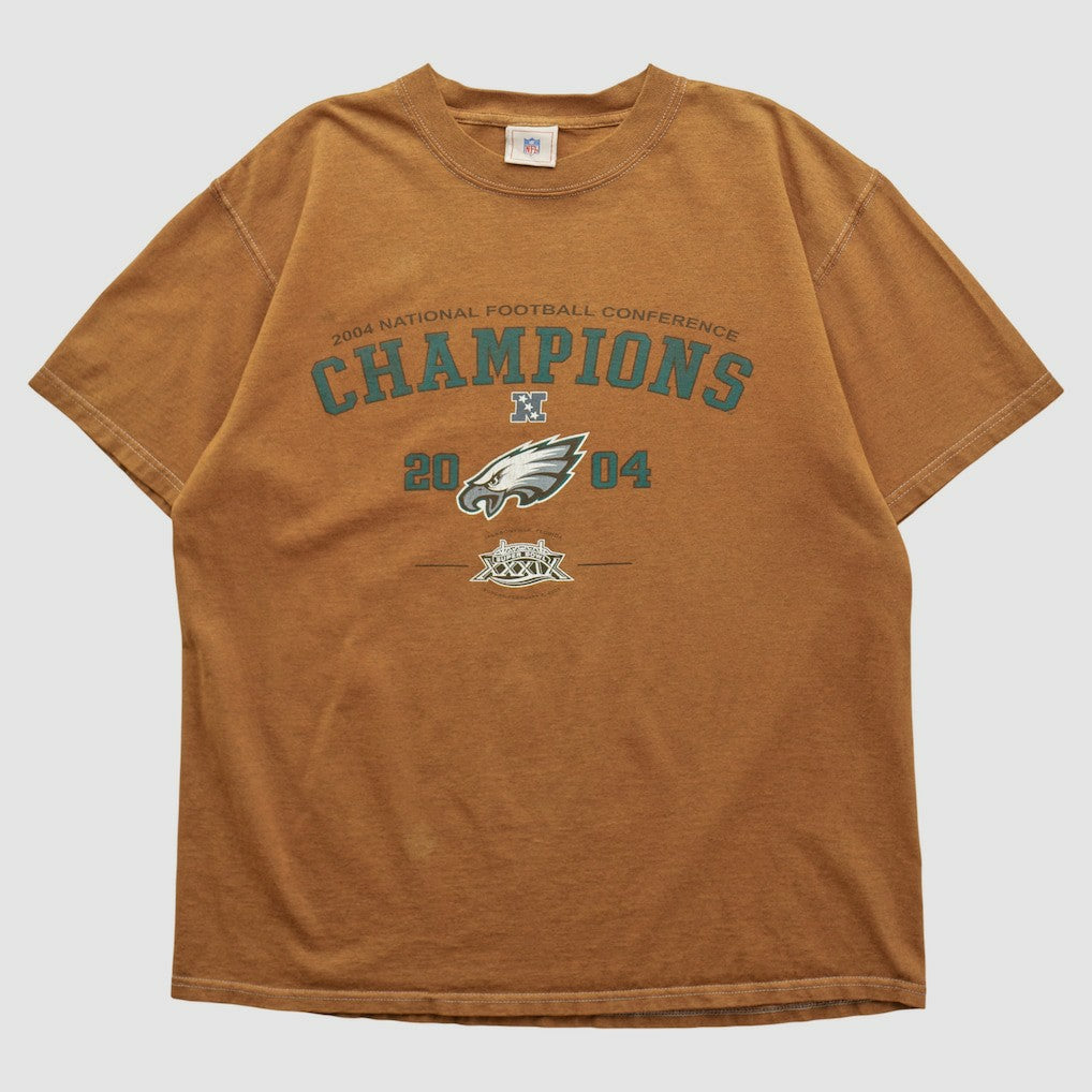 Philadelphia Eagles NFL 2004 T-shirt - Brown Vintage on sale