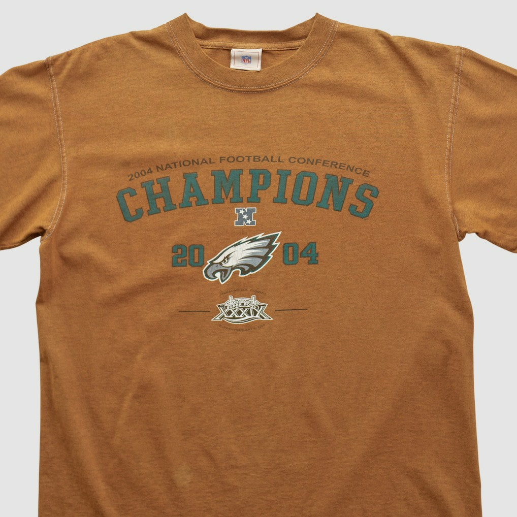 Philadelphia Eagles NFL 2004 T-shirt - Brown Vintage on sale