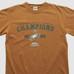 Philadelphia Eagles NFL 2004 T-shirt - Brown Vintage on sale