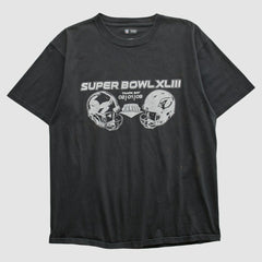 Superbowl XLIII NFL 2009 T-shirt - Black Vintage outlet