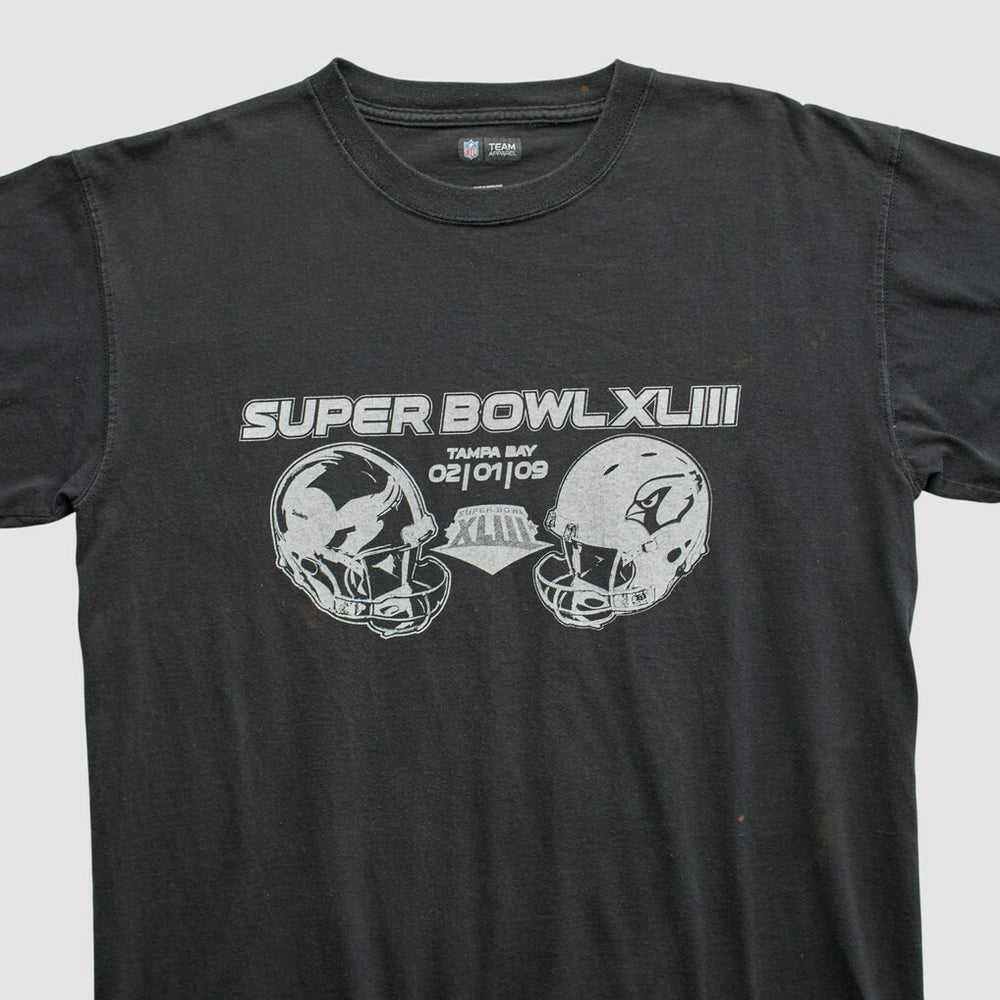 Superbowl XLIII NFL 2009 T-shirt - Black Vintage outlet