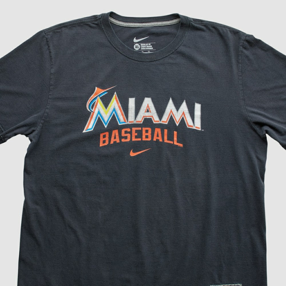 Miami Marlins 2010s T-shirt Charcoal Vintage
