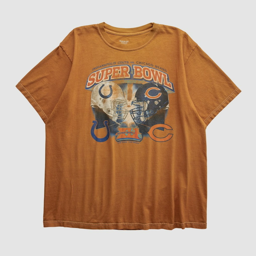 Superbowl XLI Reebok 2007 T-shirt - Orange Vintage outlet