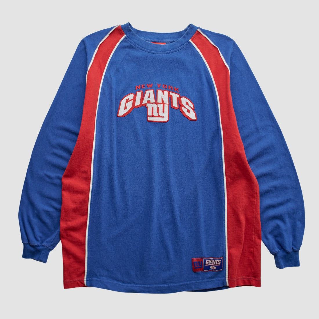New York Giants NFL 2000s Long Sleeve T-shirt - Blue Vintage sale