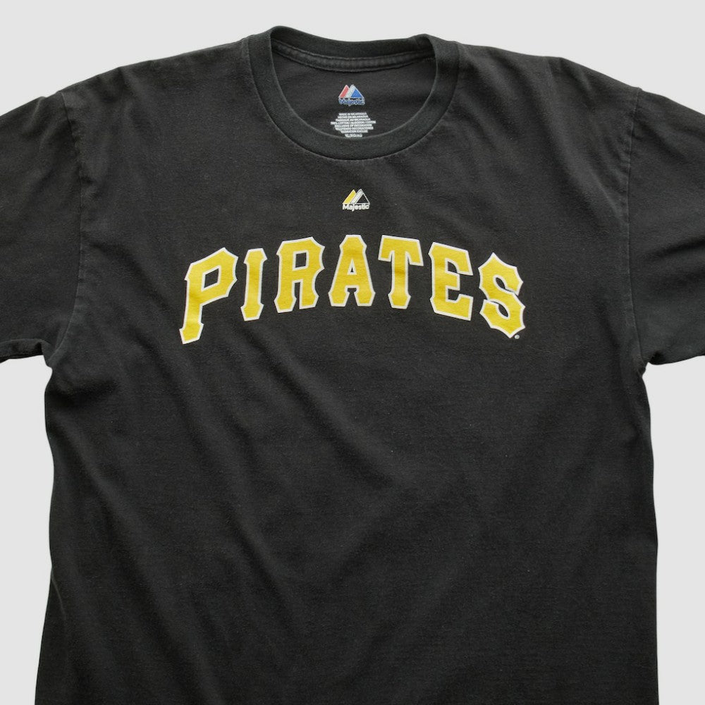 Pittsburgh Pirates Majestic 2000s T-shirt Black Vintage