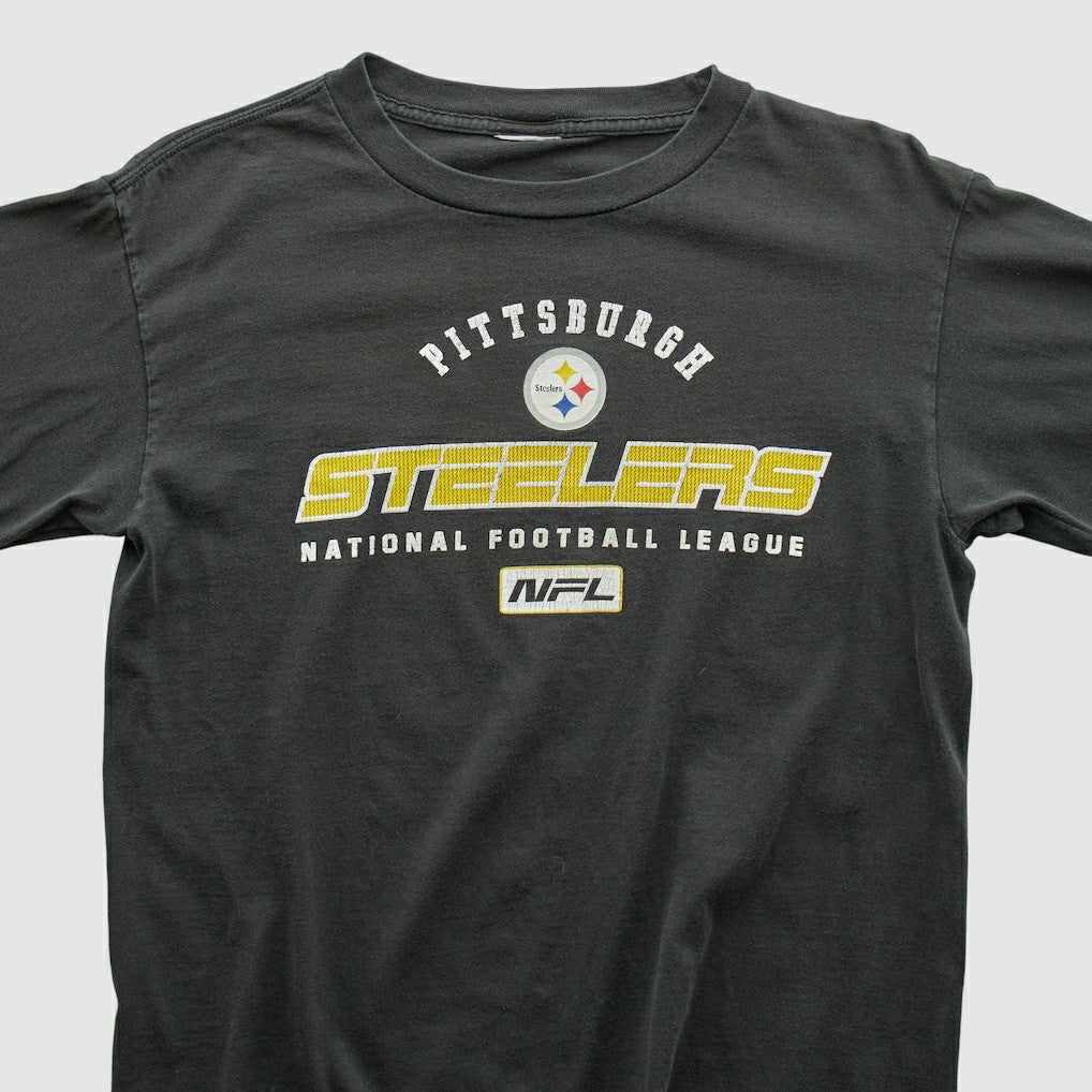 Pittsburgh Steelers 2000s Long Sleeve T-shirt - Black Vintage discount