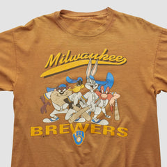 Milwaukee Brewers 1993 T-shirt Brown Vintage