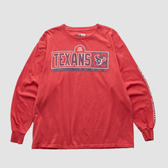 Houston Texans NFL 2000s Long Sleeve T-shirt - Red Vintage sale