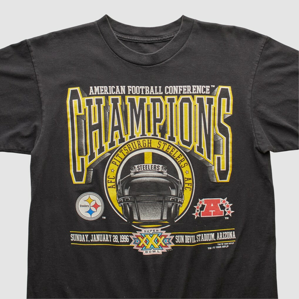 Pittsburgh Steelers 1996 T-shirt - Black Vintage discount