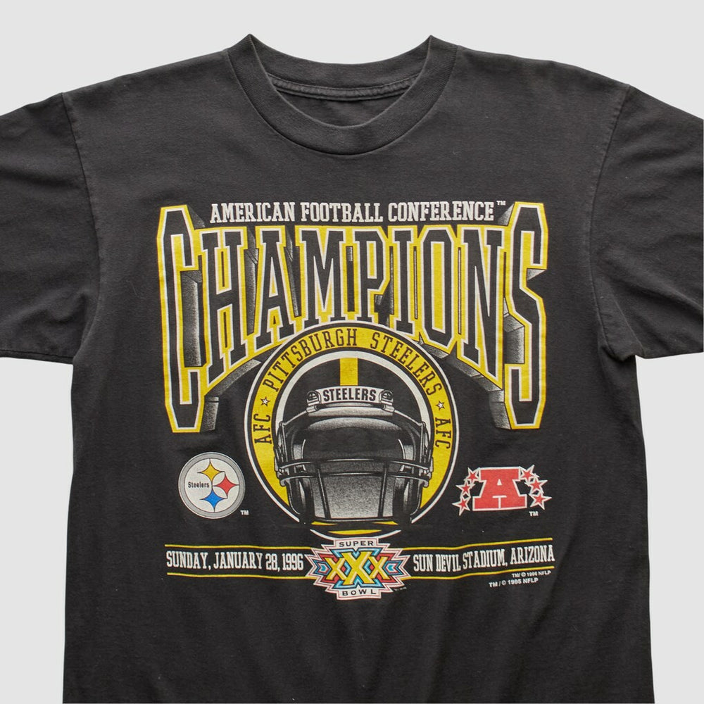 Pittsburgh Steelers 1996 T-shirt - Black Vintage discount