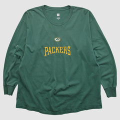Green Bay Packers NFL 2000s Long Sleeve T-shirt - Green Vintage discount