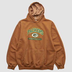 Green Bay Packers NFL 2000s Hooded Pullover Sweatshirt - Brown Vintage outlet