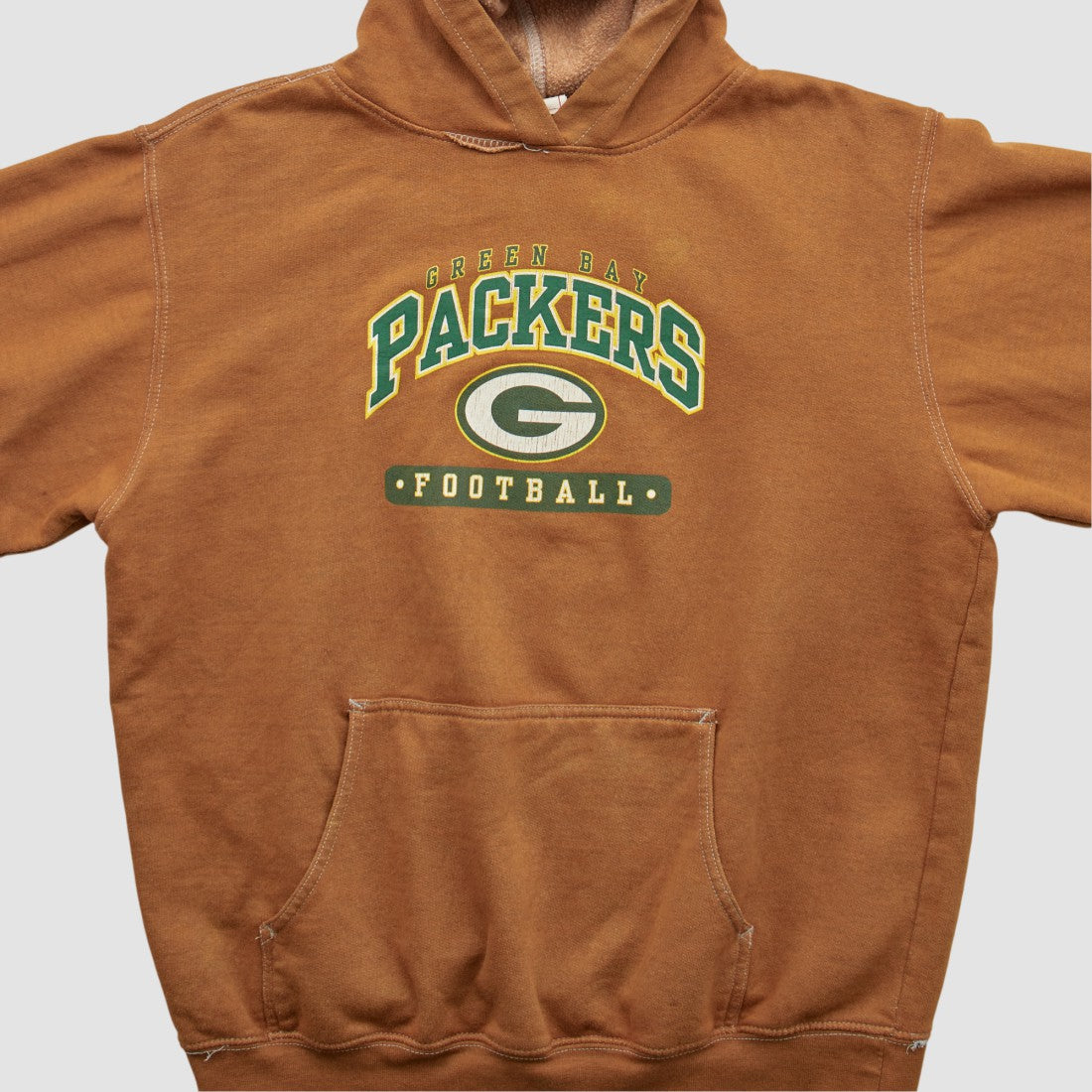 Green Bay Packers NFL 2000s Hooded Pullover Sweatshirt - Brown Vintage outlet