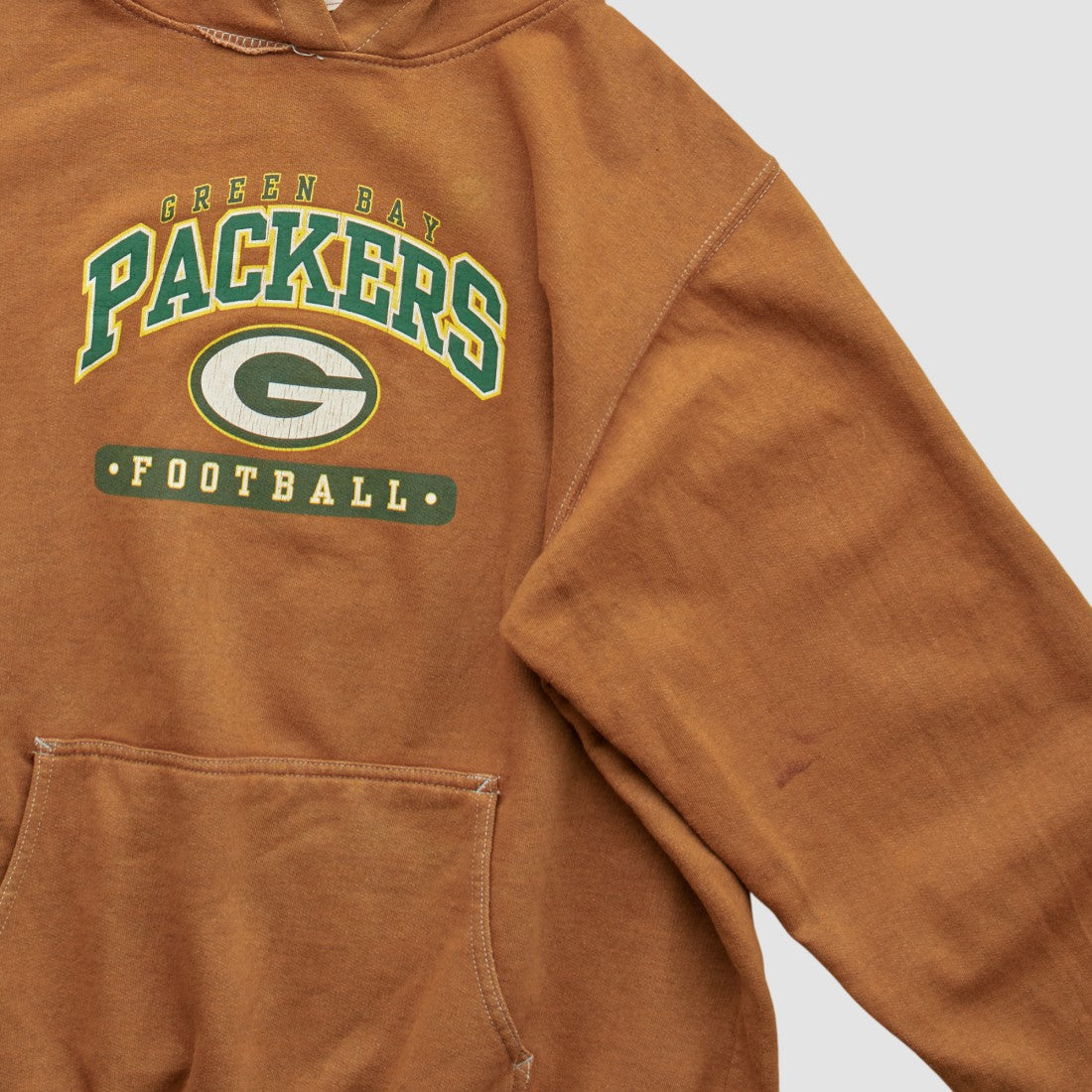 Green Bay Packers NFL 2000s Hooded Pullover Sweatshirt - Brown Vintage outlet
