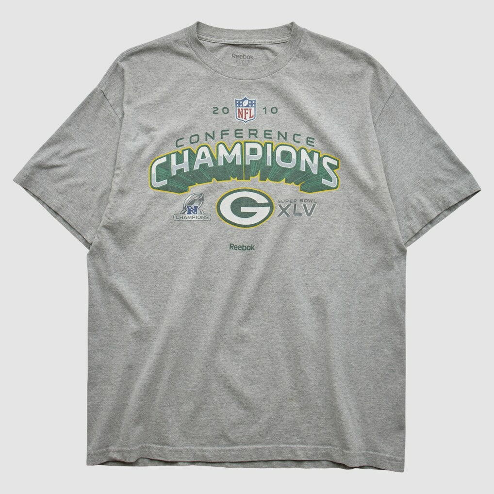 Green Bay Packers Reebok 2010 T-shirt - Heather Gray Vintage online