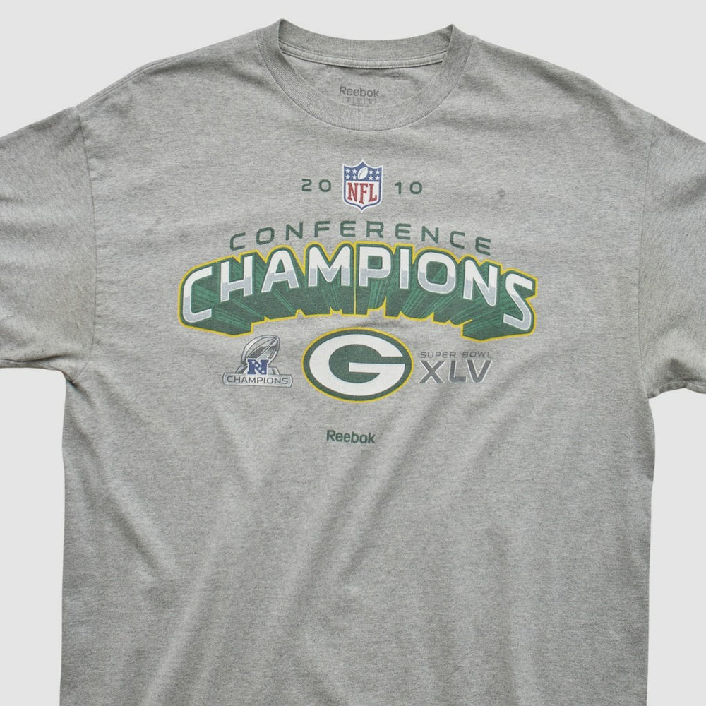 Green Bay Packers Reebok 2010 T-shirt - Heather Gray Vintage online