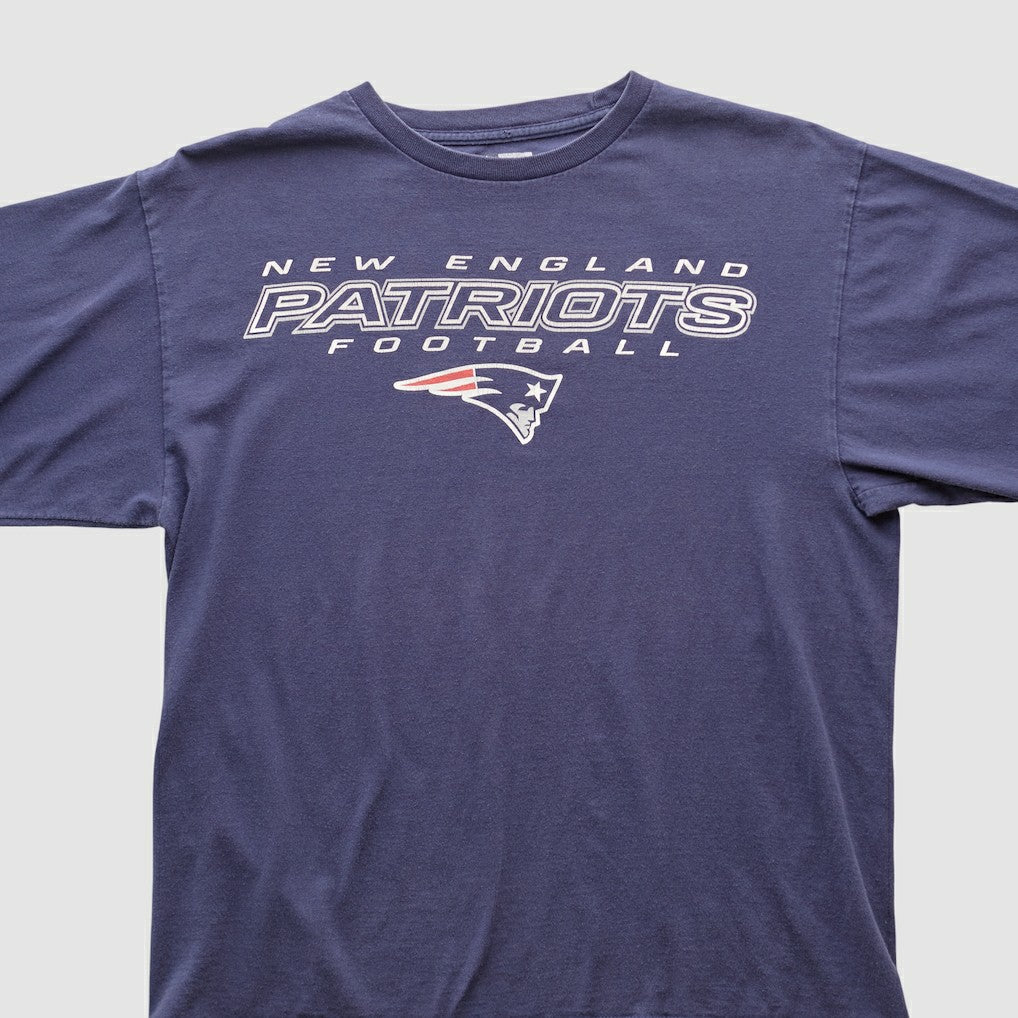 New England Patriots NFL 2000s Long Sleeve T-shirt - Navy Vintage sale